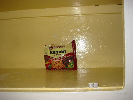 Ramen Noodles found in closet